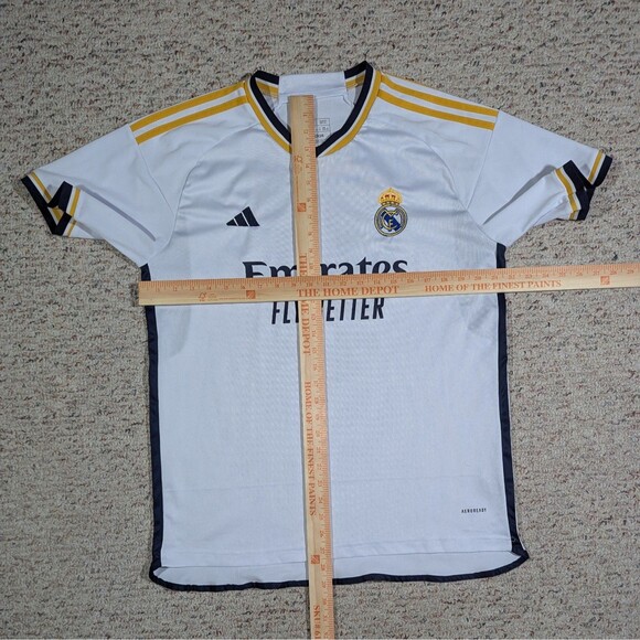 Adidas Real Madrid Soccer Jersey #8 Mens XL Slim Fit Home White Aeroready - Picture 8 of 12